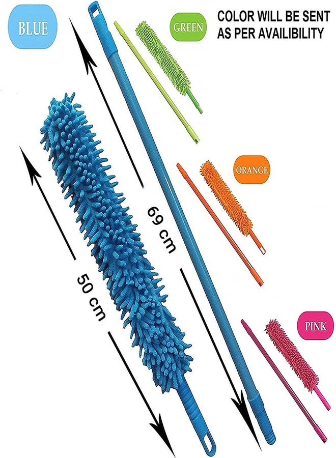 HYDERON Flexible Fan Cleaning Duster | Multi-Purpose Cleaning Tool for Home, Kitchen, Car, and Office | Long Rod for Easy Reach and Thorough Cleaning - Image 2